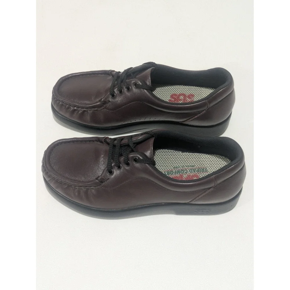 SAS Women's Take Time Lace Up‎ Loafer, Black, 6.5